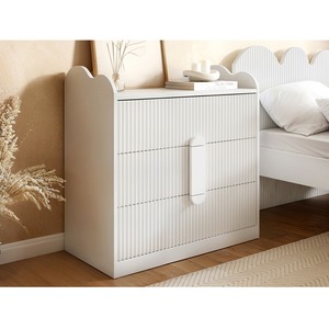 Calista Ribbed Chest of 3 Drawers