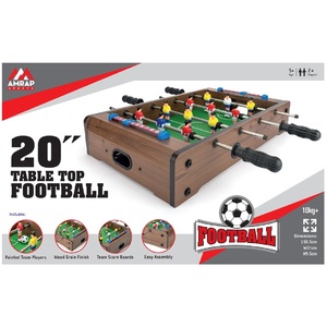 AMRAP 20 Inch Tabletop Football Game Mini Wooden Foosball Table