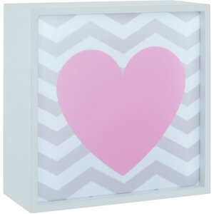 Pink Heart LED Light Box