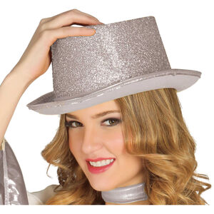 Fiestas Guirca Unisex Adult Glitter New Years Eve Top Hat