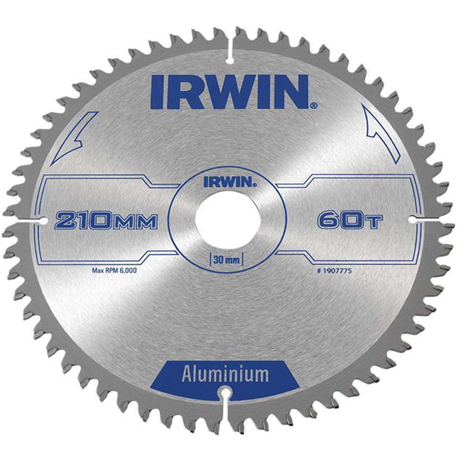 IRWIN Professional Aluminium Circular Saw Blade 210 x 30mm x 60T TCG IRW1907775 - Image 6