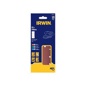 Irwin 1/3 Punched Quick Fit Sanding Sheet Set, 10 Piece