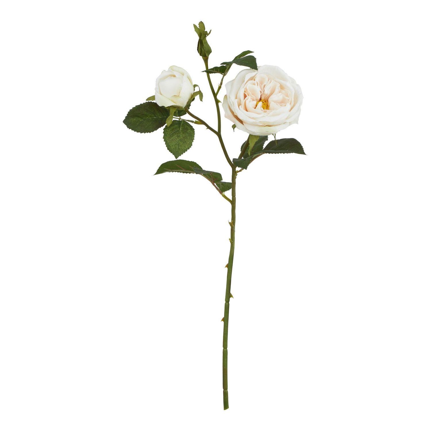 Hill Interiors The Natural Garden Collection Charity Rose Artificial Flower - Pale Blush
