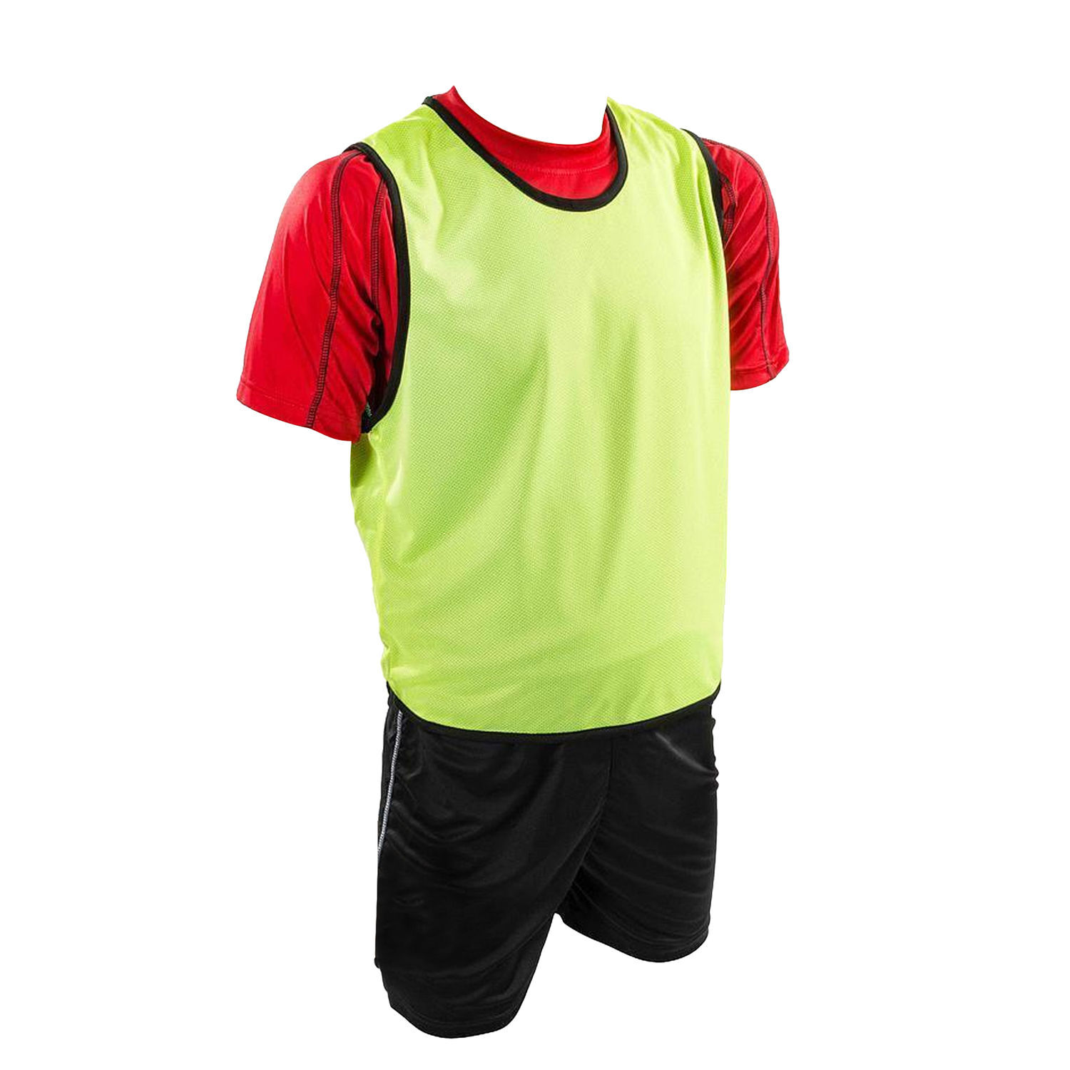 Precision Childrens/Kids Mesh Training Bib - Fluorescent Yellow