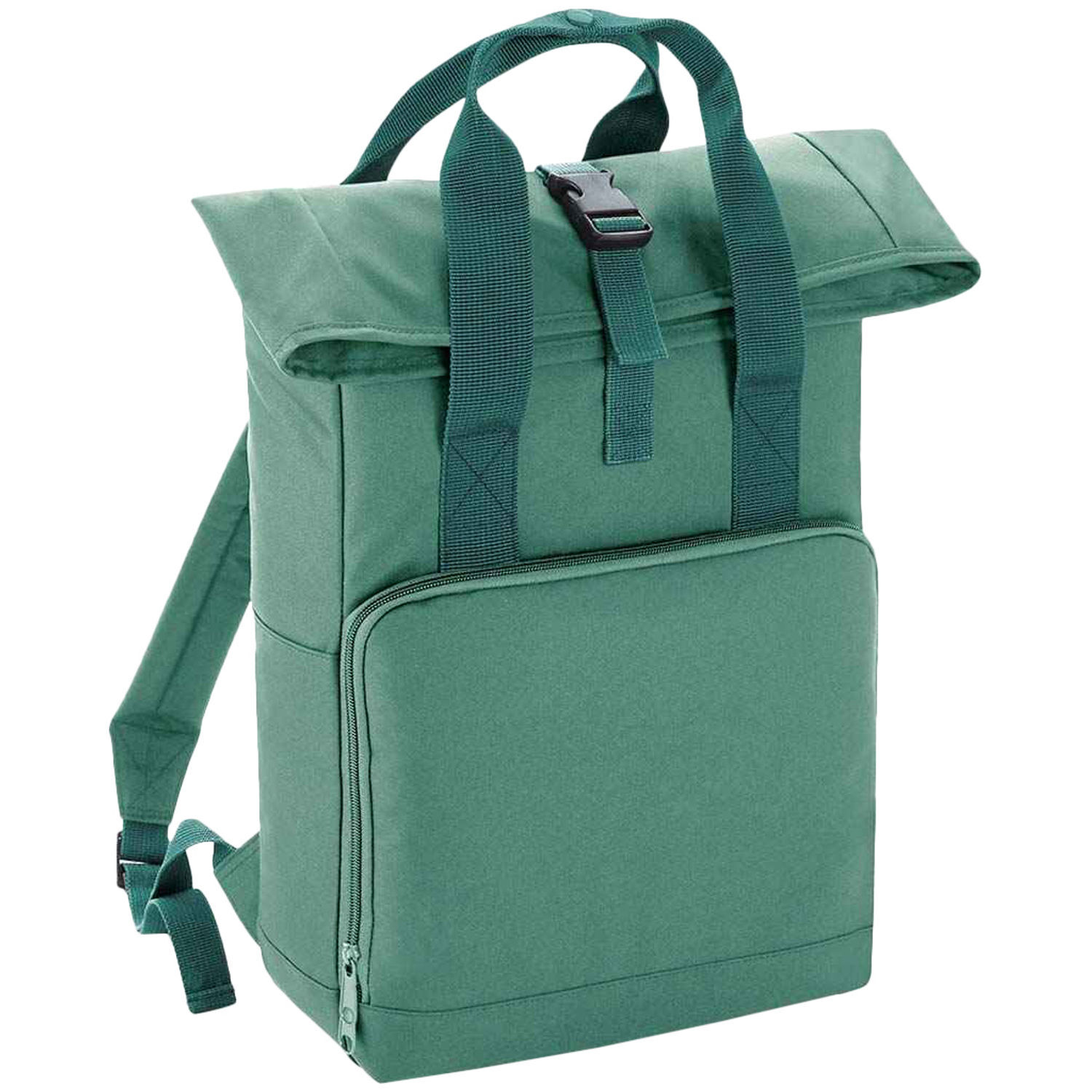 Bagbase Unisex Adult Roll Top Twin Handle Backpack - Sage Green