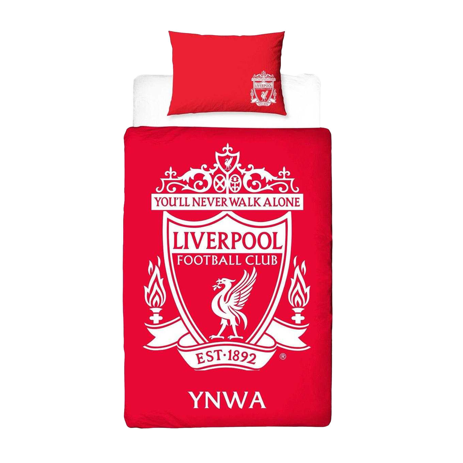 Liverpool Fc You´Ll Never Walk Alone Reversible Duvet Set - Red/White