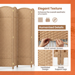 6-Panel Tall Folding Privacy Screen