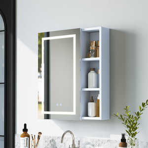 Modern Bathroom Mirror Cabinet with LED Lighting