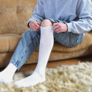 4 Pack Extra Wide Knee High Bamboo Diabetic Socks