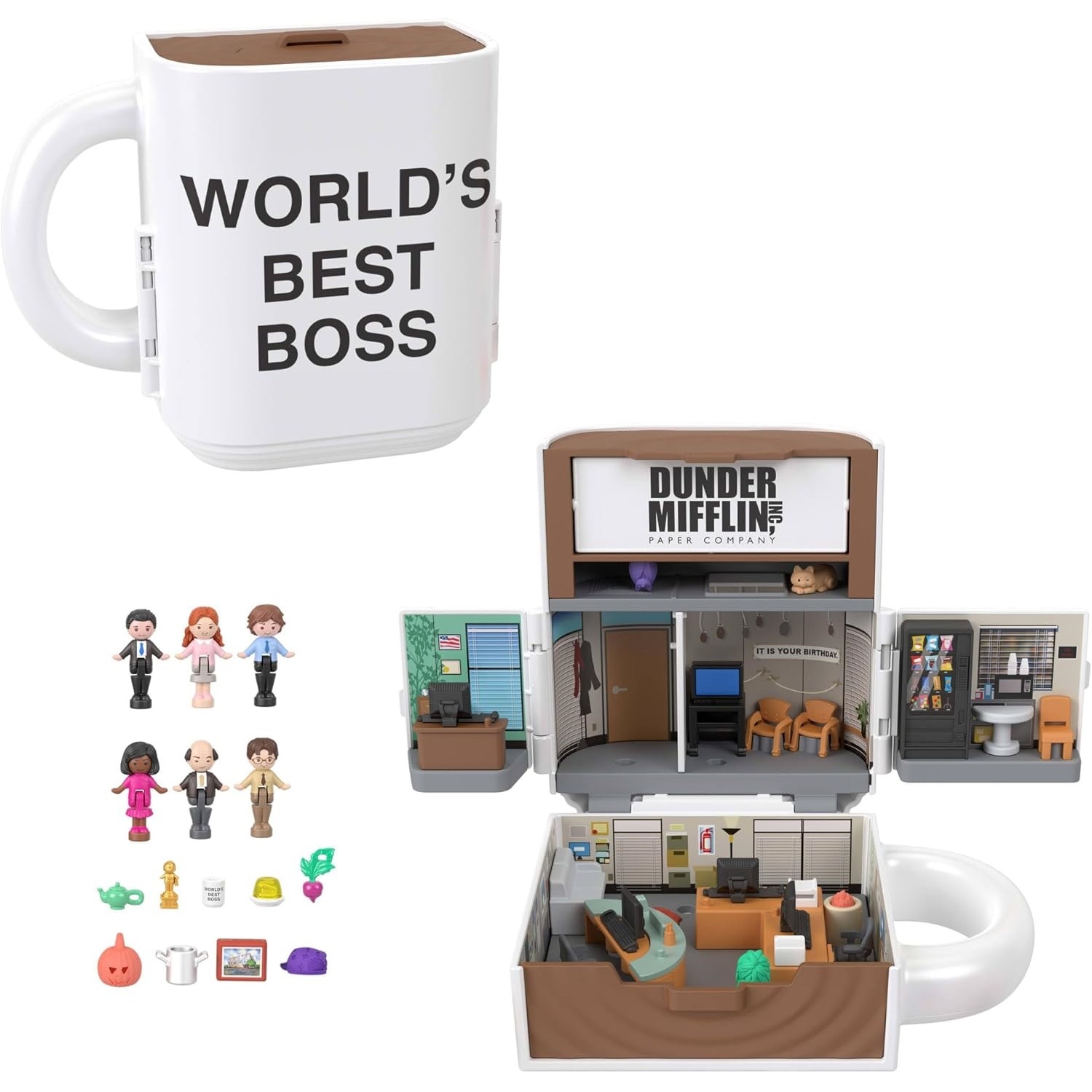 Polly Pocket The Office Compact Playset - Multicolour