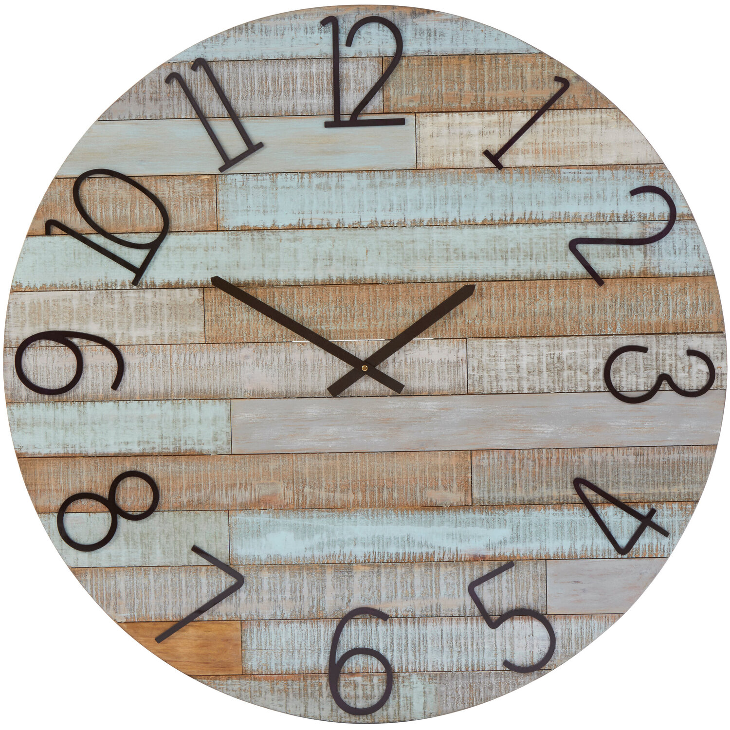 Orsina Castlewood Fir Wood Clock - Multi Colour