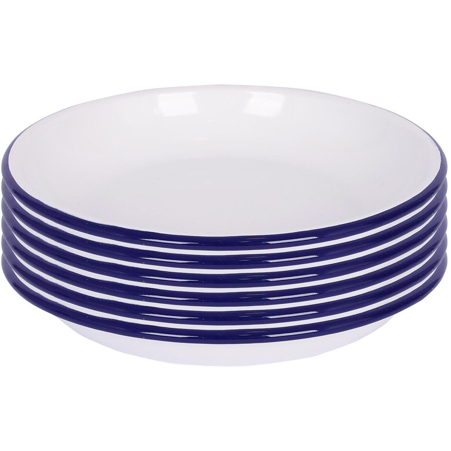 Image of White Enamel Pasta Bowls - 20cm&hellip;
