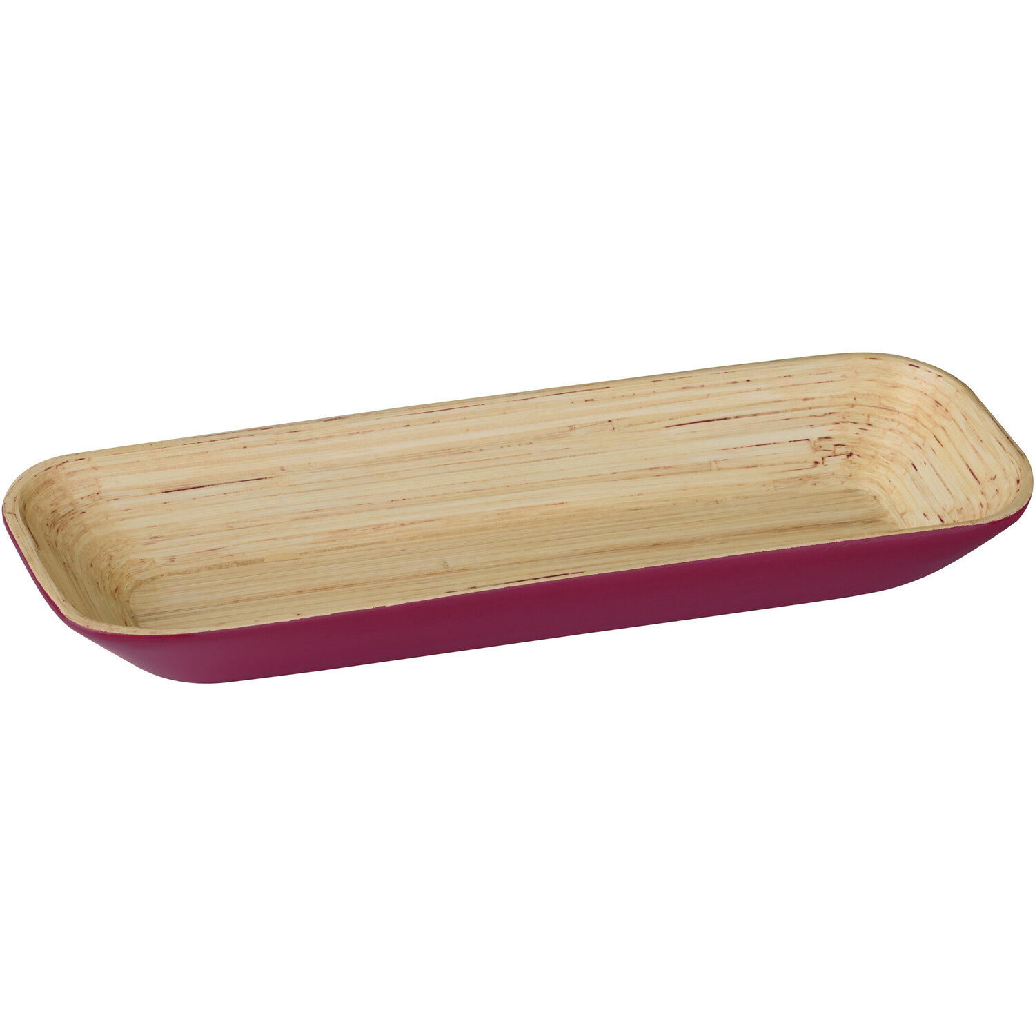 Maison By Premier Kyoto Raspberry Large Bamboo Tray - Pink
