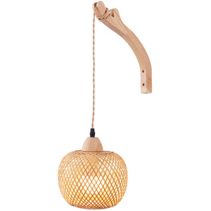 Bamboo Shade E27 Wall Light