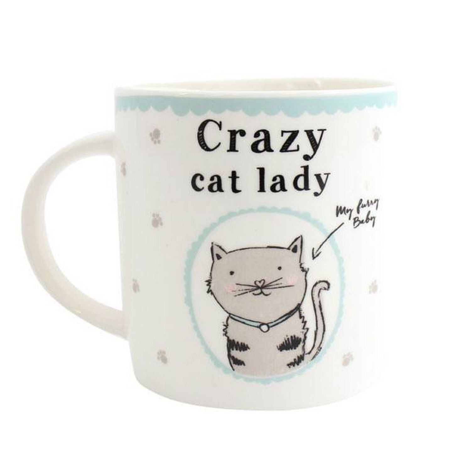 Something Different Crazy Cat Lady Ceramic Boxed Mug - Multicolour