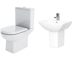 Balterley Stramshall Square Suite Close-Coupled Toilet w- Dual-Flush Cistern