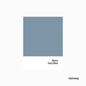 Hemway Chalk Paint Flat Matt Grey Blue 1L