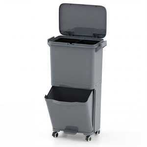 Garbage Can with 3 Removable Bins