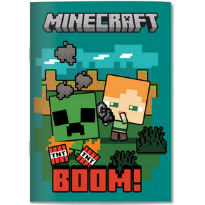 Minecraft Boom B5 Lined Notebook 40sheets