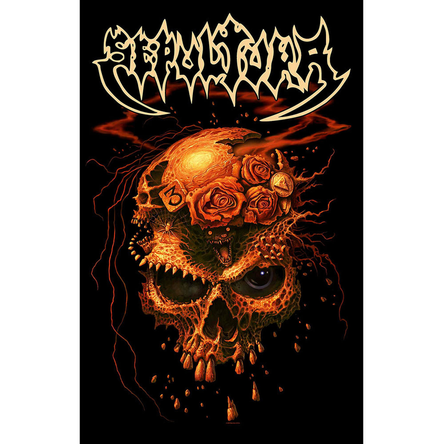 Sepultura Beneath The Remains Textile Poster in Black