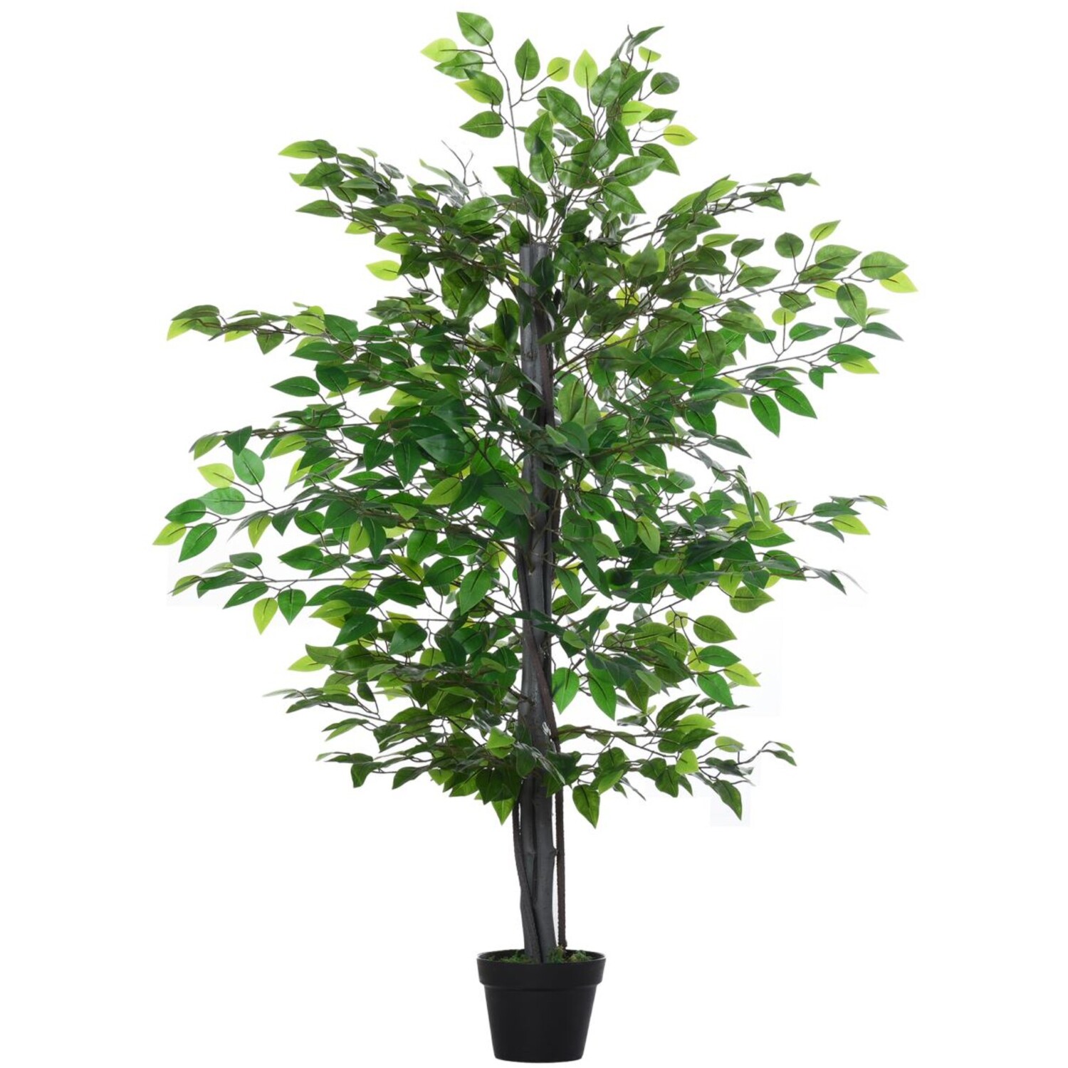 145cm Artificial Banyan Tree with Cement Pot - Green