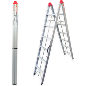 TUFFMATE 6 Step Ladder Double-Sided Folding Aluminium Step Ladder