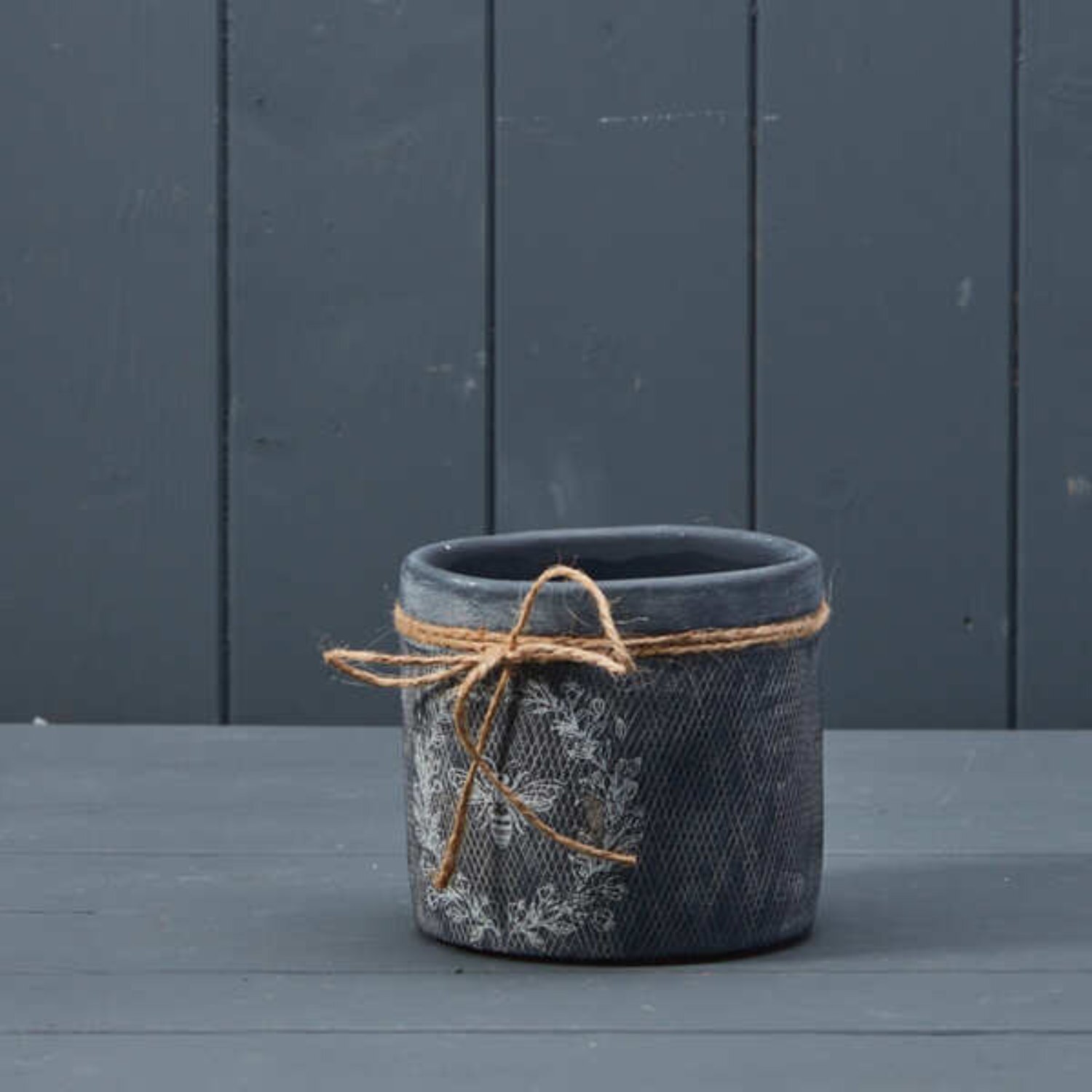 Kdmd Unisex Black Ceramic Rustic Indoor Plant Pot 11Cm - Image 2