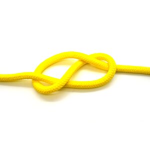 2mm x 100 metres / 328 ft of Yellow Polypropylene Rope, Solid Braided Poly Rope Cord Twine