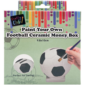 Paint Your Own Football Ceramic Money Box Kit