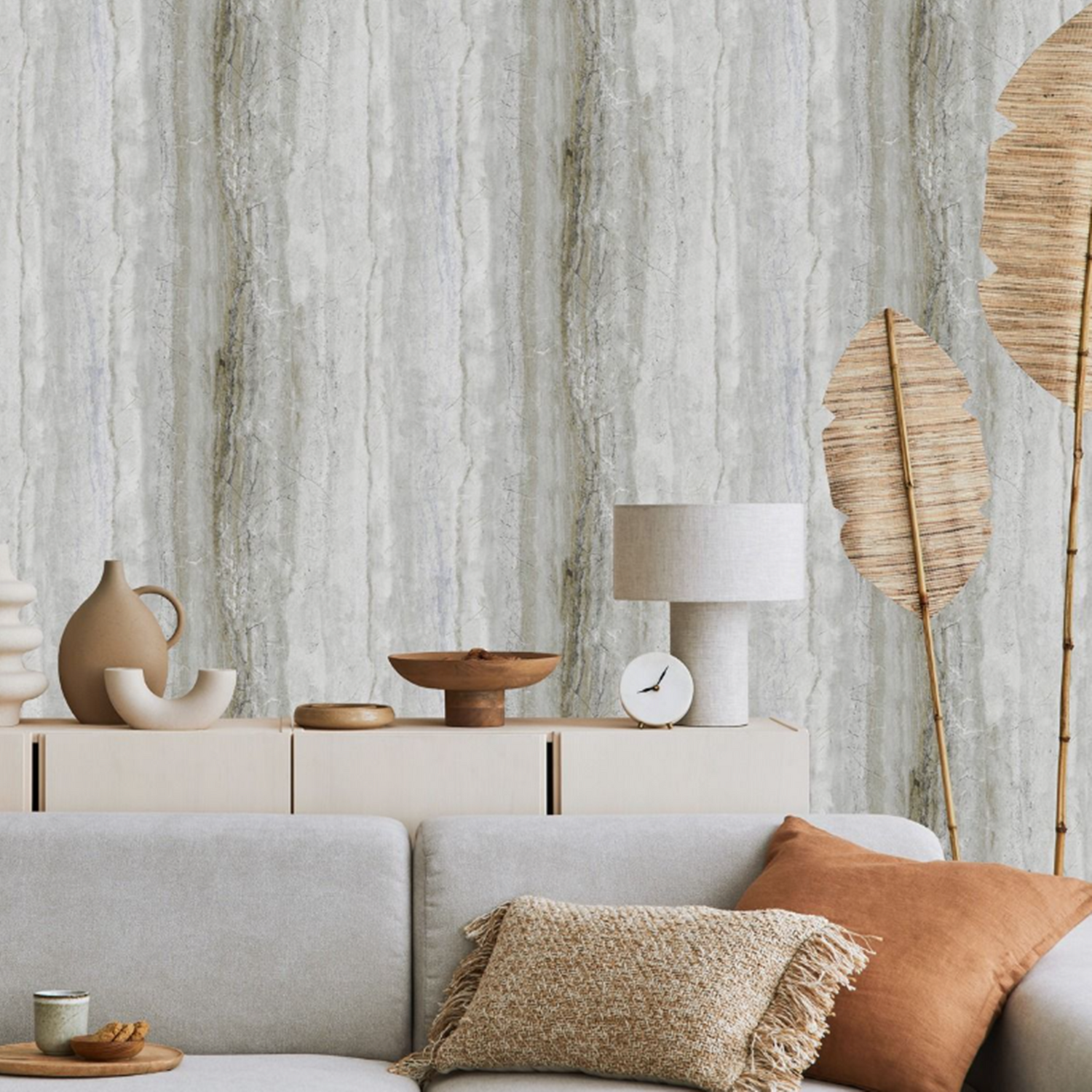 Sophie Laurence Grey Gold Marble Effect Paste The Wall Wallpaper 5040 - Grey
