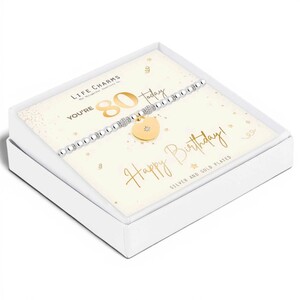 You're 80 Today Happy Birthday Gift Boxed Bracelet