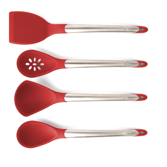 Cuisipro Silicone Red 4 Piece Kitchen utensil set