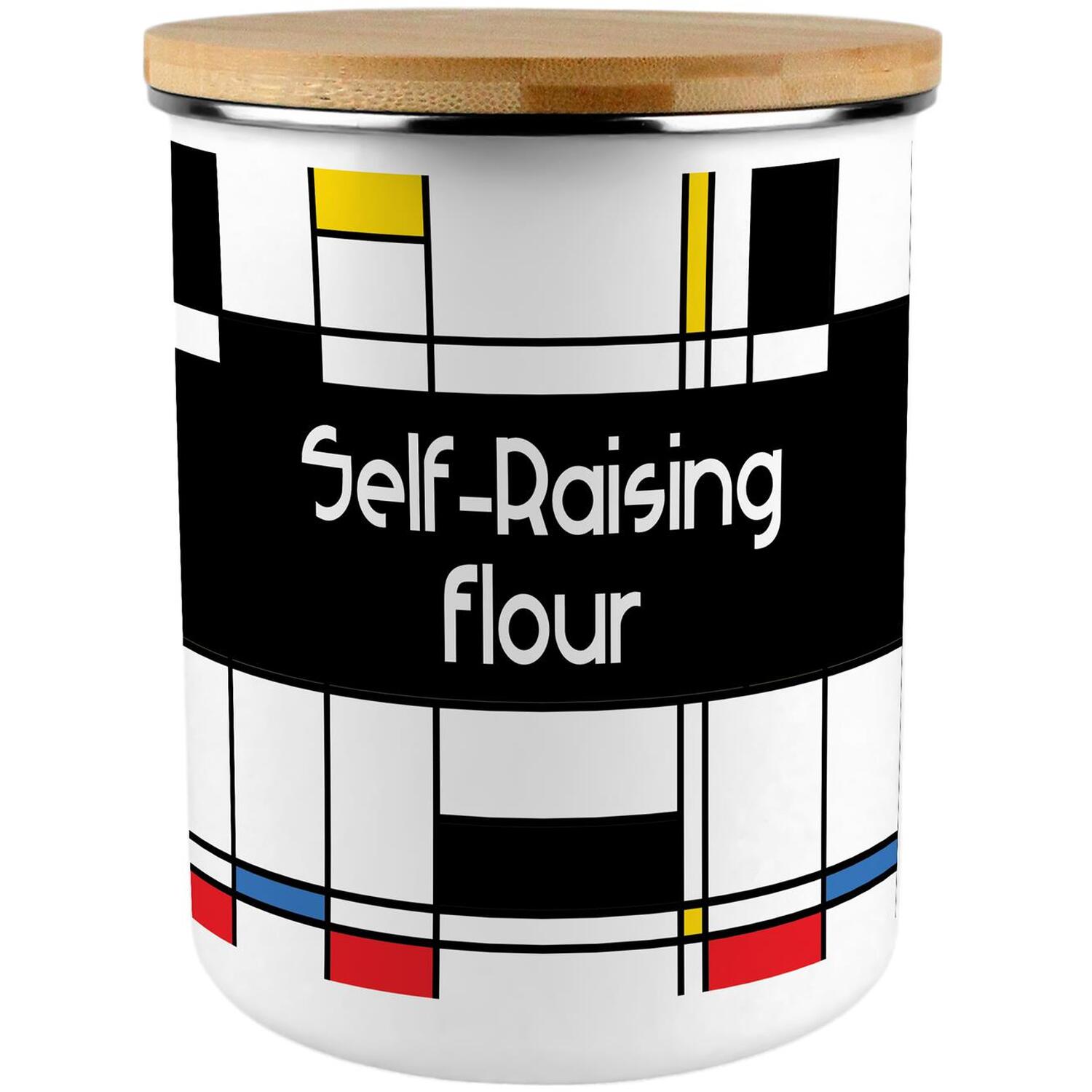 B&Q - Retro Art Deco Extra Large Self-Raising Flour Canister - Image 2