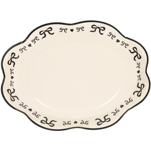 Pack of 4 Bow Paper Platters