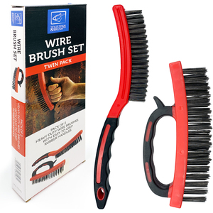 Wire Brush Set Steel Bristle Rust & Paint Removal Kit