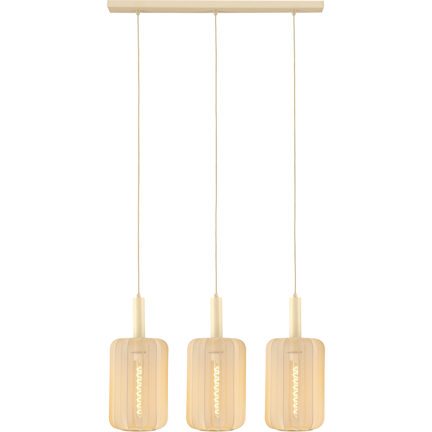 Lucide CORINA - Pendant light - 3xE27 - Cream - Image 3