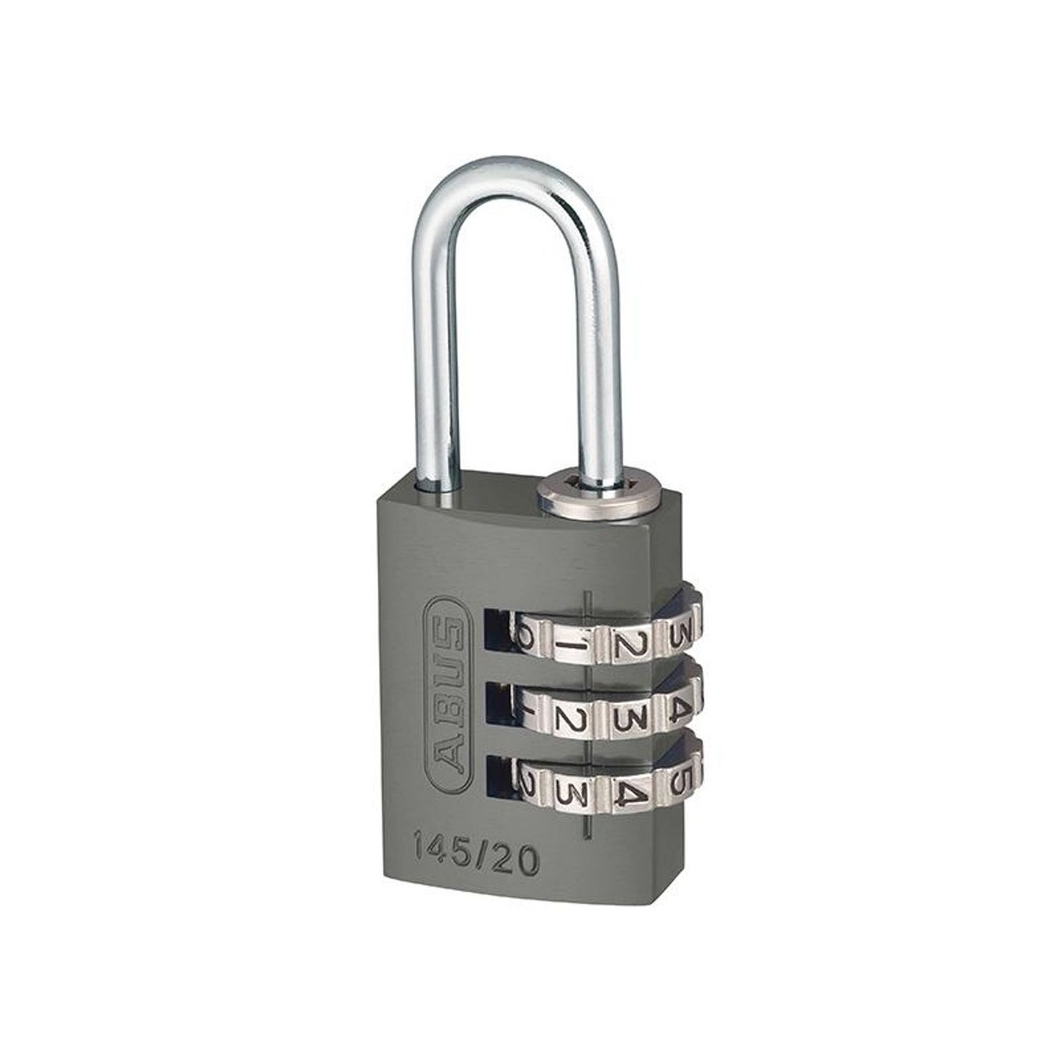 Abus Mechanical 145 Series Aluminium Combination Padlock B - Titanium