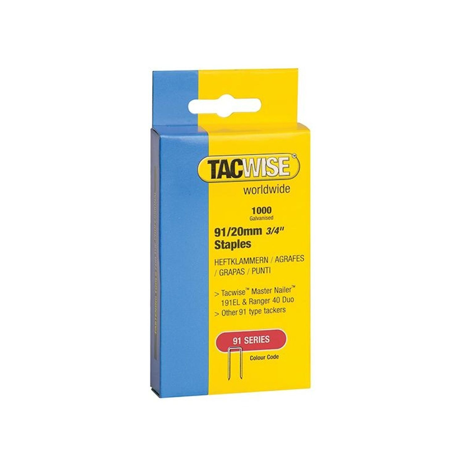 Tacwise 91 Series Staples A - Multi Colour