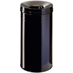 Fire Extinguishing Metal Waste Bin Safe - TUV Certified - 60L - Black