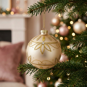 Champagne Embellished Bauble