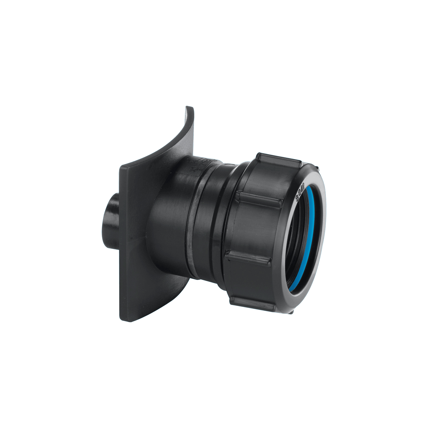 Mcalpine Boss90tcast-Bl Black Mechanical Two Piece Cast Iron Soil Pipe Boss Connector To Suit 22Mm Drill Size - Image 3
