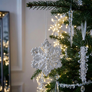 Glitter Acrylic Snowflake Decoration
