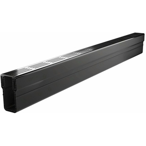 Polycon LUXE Threshold Drain Channel, Black Aluminium Grating, Class A15, 1 m