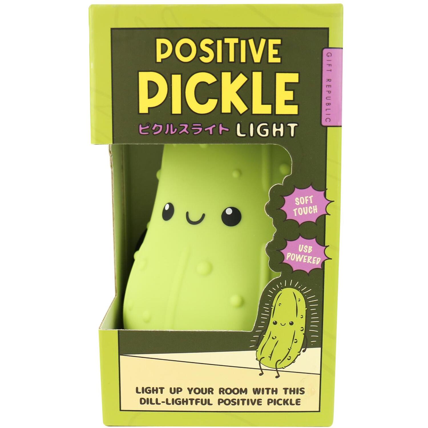 Gift Republic Kids Pickle Light – Soft-Touch Squeezable Light - Green - Image 6