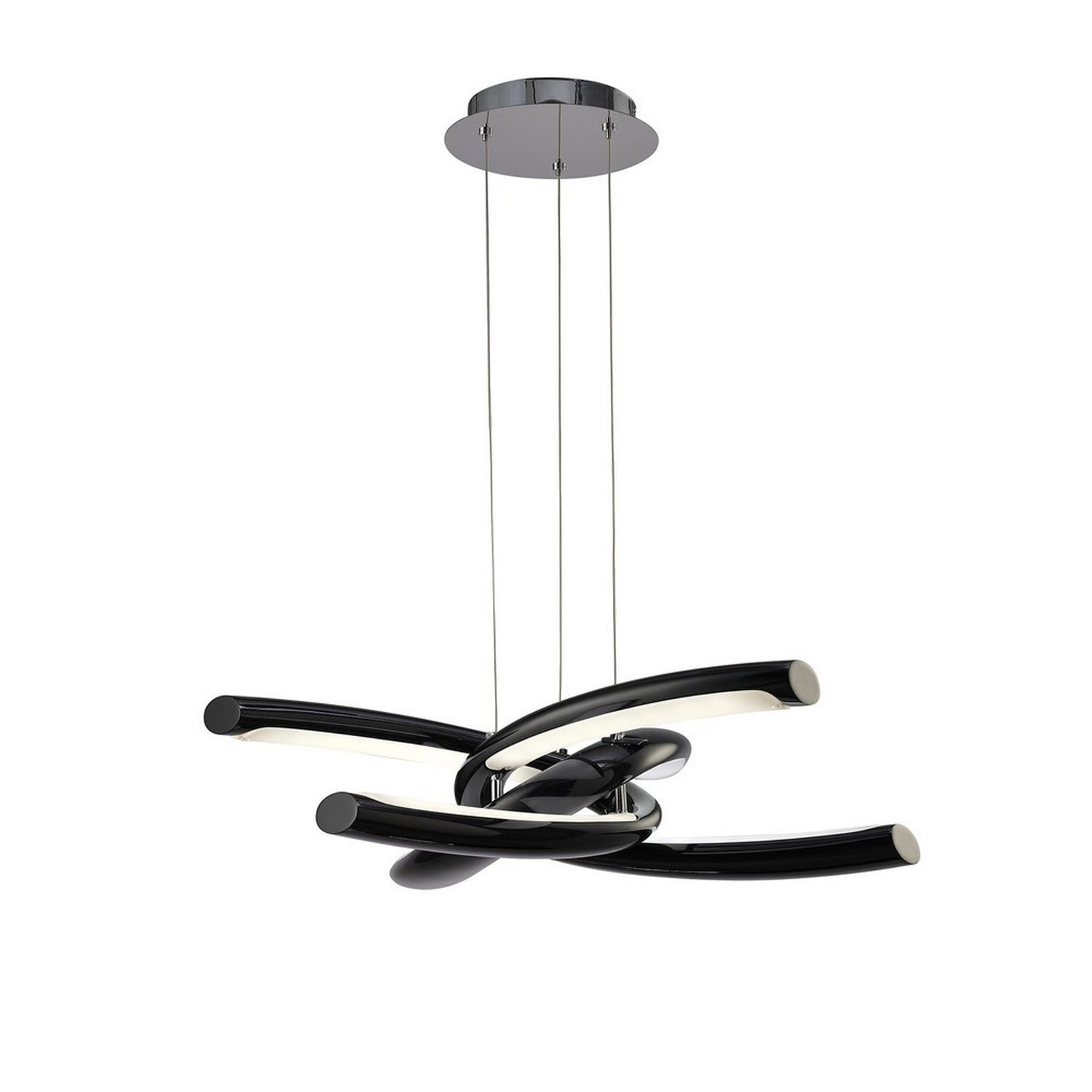 Inspired Lighting Knot Pendant Light Black