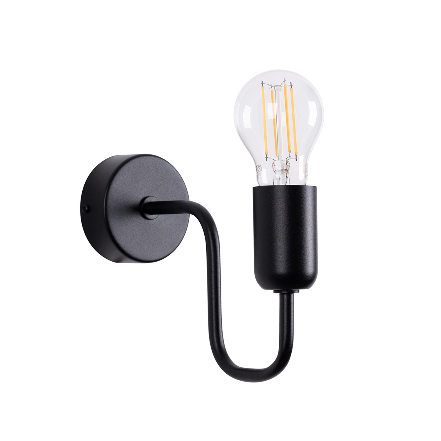 Sollux Lighting Wall Lamp Vector Black