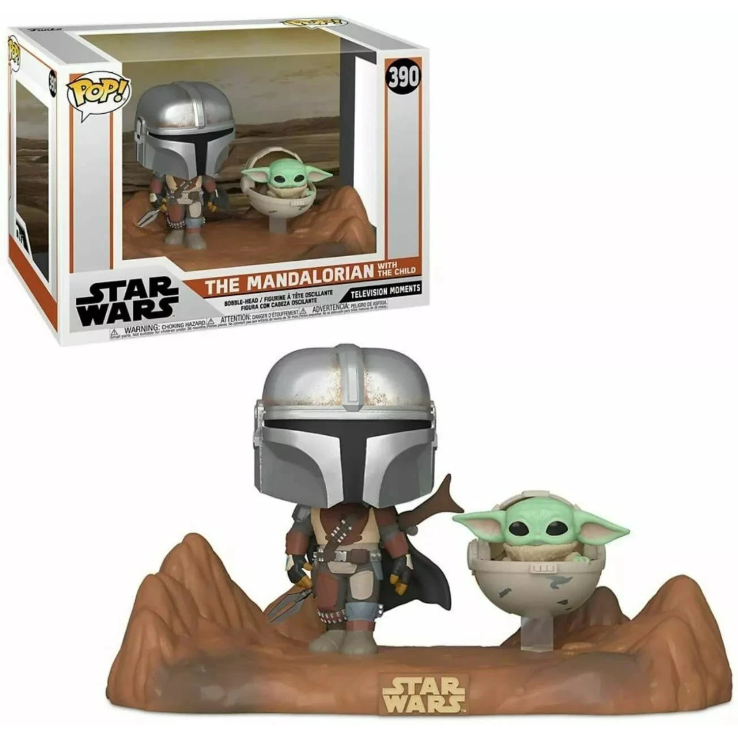 Funko Pop! Moment Star Wars: The Mandalorian - Mandalorian and The Child Grogu - Image 6