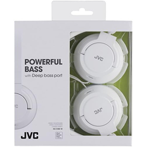 JVC HAS180 White Over-Ear Headphones