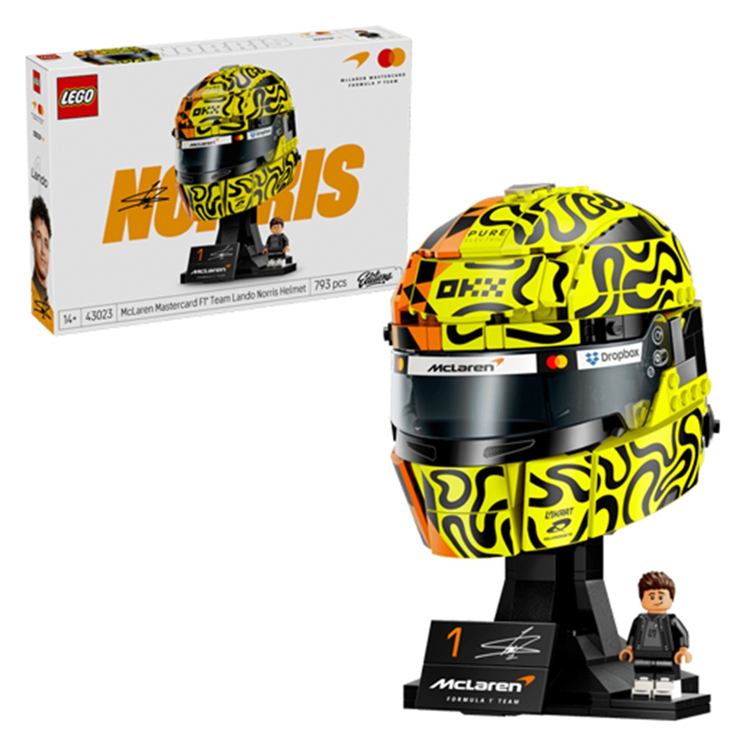 LEGO Editions McLaren Mastercard F1 Team Lando Norris Helmet 43023 | Set for 14+ Year Old Boys & Girls, Display Model Kit, Collectible Minifigure, Formula 1 Merchandise, Gift Idea, 793 Pieces - Image 14