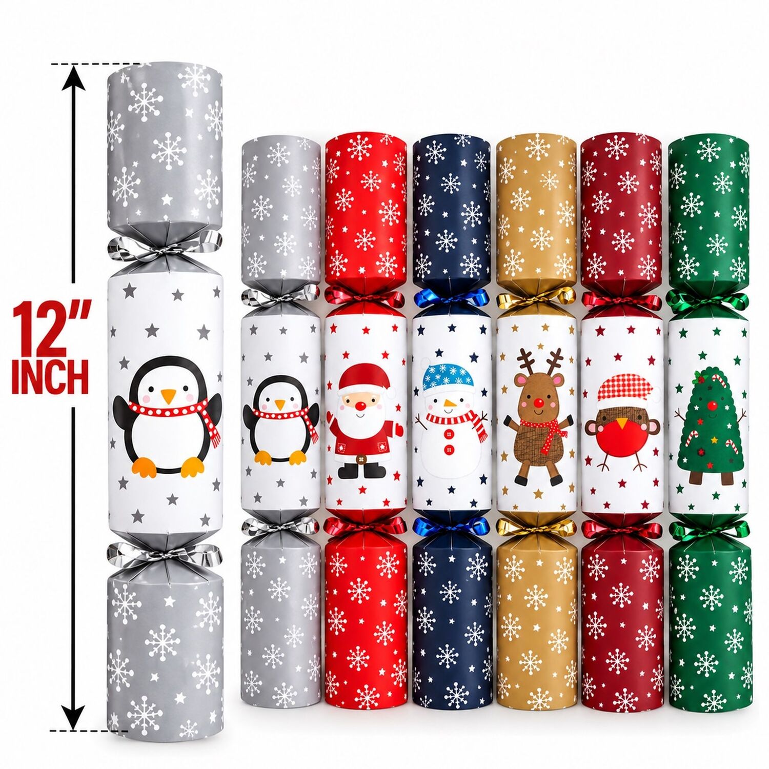 Number Three Racing Theme Pack of 6 Racing Santa Present Dash Christmas Crackers